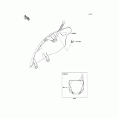 Схема вузла: Аксесуари для Kawasaki KX450 KX450F