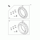 Схема узла: Шины для Kawasaki ZX1000 Z1000SX ABS