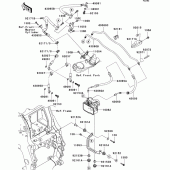 Схема вузла: Brake piping (1/2) для Kawasaki ZX1400 ZZR1400 ABS