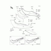 Схема вузла: Side covers/chain cover(1/2) для Kawasaki EX500 GPZ500S
