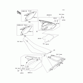 Схема вузла: Side covers для Kawasaki KX450 KX450F