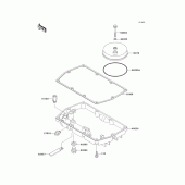 Схема вузла: Масляний піддон для Kawasaki KLE500