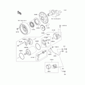 Схема вузла: Starter motor для Kawasaki ZR750 Z750R ABS