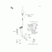 Схема узла: Brake pedal/torque link для Kawasaki ZX1400 Ninja ZX-14