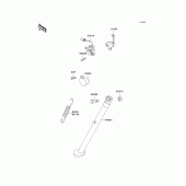 Схема вузла: Stand(s) для Kawasaki KL650 KLR650