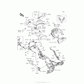 Схема узла: Облицовочные элементы для Kawasaki EX300 Ninja 300