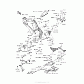 Схема вузла: Кріплення двигуна для Kawasaki ZX1000 Ninja 1000