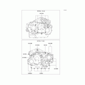 Схема вузла: Болти картера двигуна для Kawasaki VN1500 Vulcan 1500 Drifter