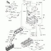 Схема вузла: Повітряний фільтр Kawasaki ZX900 Ninja ZX-9R