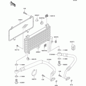 Схема узла: Масляный охладитель для Kawasaki ZX600 ZZ-R600