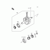 Схема узла: Коленвал для Kawasaki KLX125 KLX125