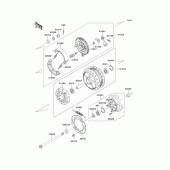 Схема вузла: Заднє колесо & Привідний ланцюг для Kawasaki EJ650 W650