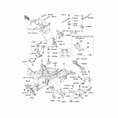 Схема узла: Крепление двигателя для Kawasaki ZX600 Ninja ZX-6