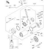Схема вузла: Starter motor для Kawasaki ZG1000 1000GTR