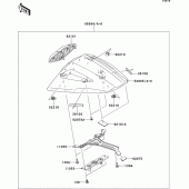 Схема узла: Заглушка сиденья (Опция) для Kawasaki ZX1000 Ninja ZX-10R