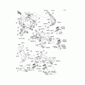 Схема узла: Подножки для Kawasaki ER400 ER-4N