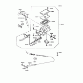 Схема вузла: Clutch master cylinder для Kawasaki ZG1000 Concours