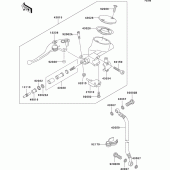Схема вузла: Clutch master cylinder для Kawasaki VN1500 VN1500 Classic