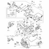 Схема вузла: Електроустаткування для Kawasaki BR125 Z125 Pro