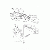 Схема узла: Taillight(S) для Kawasaki ZX1400 Ninja ZX-14R ABS