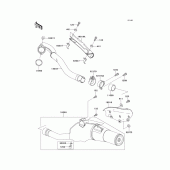 Схема вузла: Вихлопна система для Kawasaki KLX650 KLX650