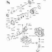 Схема узла: Масляный насос для Kawasaki ZX600 Ninja ZX-6R