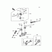 Схема вузла: Кермо & Пульт управління рульовим для Kawasaki EX300 Ninja 300 ABS