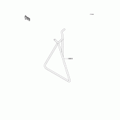 Схема узла: Подставка для Kawasaki KX500