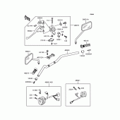 Схема вузла: Кермо для Kawasaki ZR400 ZRX-II