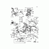 Схема узла: Крепление двигателя для Kawasaki VN900 Vulcan 900 Classic LT