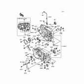 Схема вузла: Картер двигуна для Kawasaki BJ250