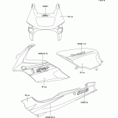 Схема вузла: Decals(blue)(ex500-e3/e4/e4a) для Kawasaki EX500 EX500