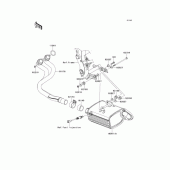 Схема вузла: Вихлопна система для Kawasaki EX400 Ninja 400R