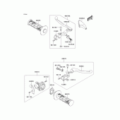 Схема вузла: Handle lever для Kawasaki KLX125 KLX125