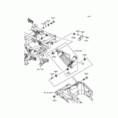 Схема вузла: Підвіска/задній амортизатор для Kawasaki KLE650 Versys 650