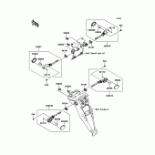 Схема узла: Поворотники для Kawasaki KLX250 KLX250