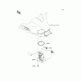 Схема узла: Топливный насос для Kawasaki EX300 Ninja 300