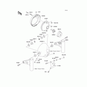 Схема вузла: Фара для Kawasaki BJ250 Estrella