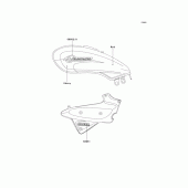 Схема вузла: Decals(ebony/red) для Kawasaki VN250 Eliminator 250V