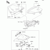 Схема узла: Сиденье для Kawasaki ZX1000 Ninja ZX-10R
