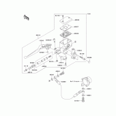 Схема вузла: Clutch master cylinder для Kawasaki VN1600 Vulcan 1600 Nomad