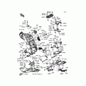 Схема вузла: Кріплення двигуна для Kawasaki ZG1400 1400GTR ABS