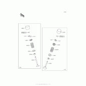 Схема узла: Клапан(ы) для Kawasaki ZX1400 Ninja ZX-14R ABS