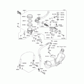 Схема вузла: Передній гальмівний циліндр для Kawasaki ZX636 Ninja ZX-6R