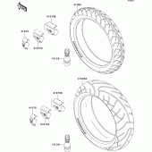 Схема узла: Шины для Kawasaki ZR750 ZR-7S
