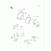 Схема вузла: Headlight(s) для Kawasaki VN750 Vulcan 750