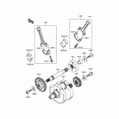 Схема вузла: Колінчастий вал для Kawasaki VN900 Vulcan 900 Custom