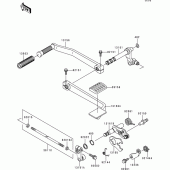 Схема вузла: Перемикач передач для Kawasaki VN1500 VN1500 Classic Tourer