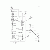 Схема узла: Задний тормозной цилиндр для Kawasaki ZG1200 Voyager XII