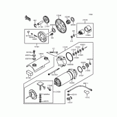 Схема вузла: Стартер електричний & Привід стартера для Kawasaki ZR750 Zephyr